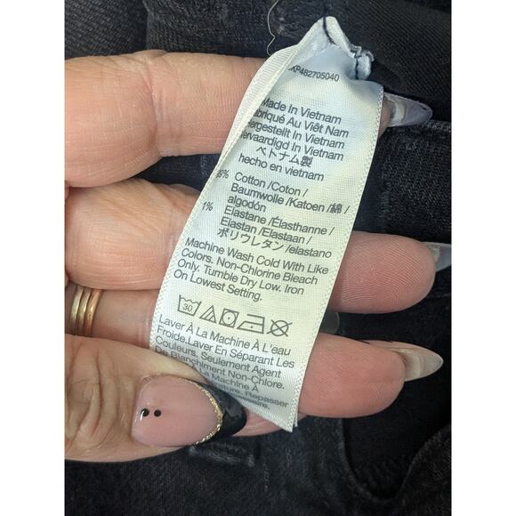 Madewell The Perfect Jean Short in Black Cutoff Highrise Womens Size 33 - Picture 6 of 9